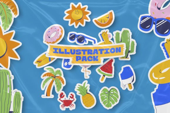 15 Summer Vibe Object Illustration: Perfect for Your Creative Projects