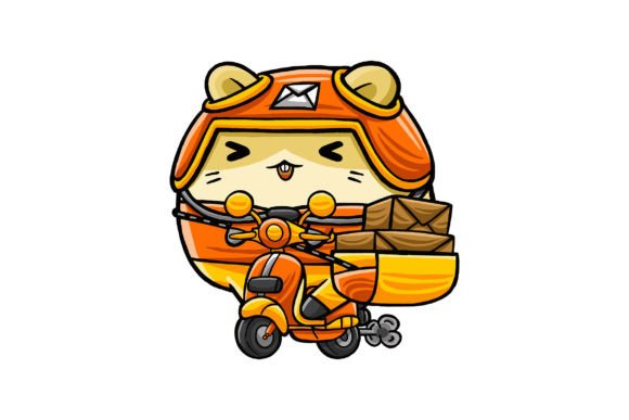 Adorable Hamster Courier Vectors for Your Brand