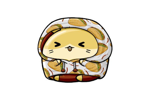 Adorable Hamster in Fast Food Hoodie 08