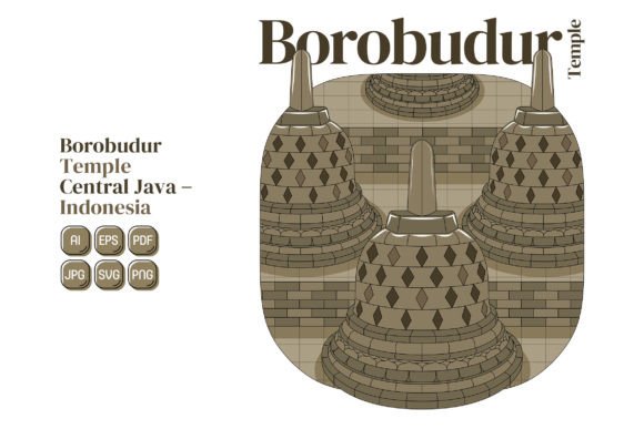 Borobudur Temple Vector Illustration: A Versatile Tool for Creative Projects