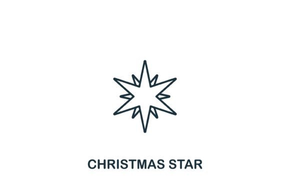 Christmas Star Icon: A Versatile Design Element