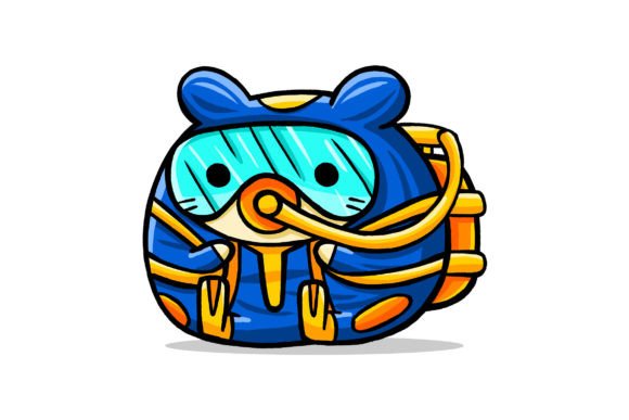 Cute Hamster Diver Cartoon Vector: A Versatile Tool for Creative Projects