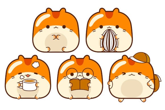 Cute Hamster Vector Pack 01: A Versatile Tool for Creative Projects