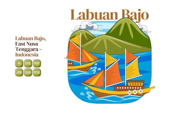 Discover the Versatility of Labuan Bajo Vector Illustration