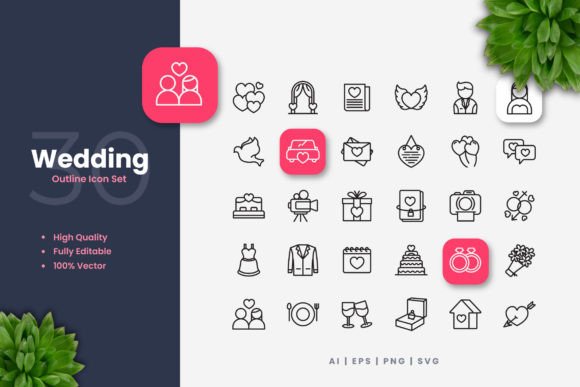 Enhance Your Creative Projects with Wedding Icons: A Versatile and Stylish Solution