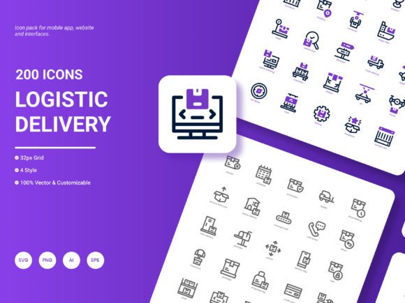 Enhancing Visual Communication with the Logistic Delivery Icon Pack