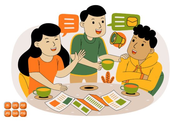 Unlock Creativity with Teamwork Vector 06